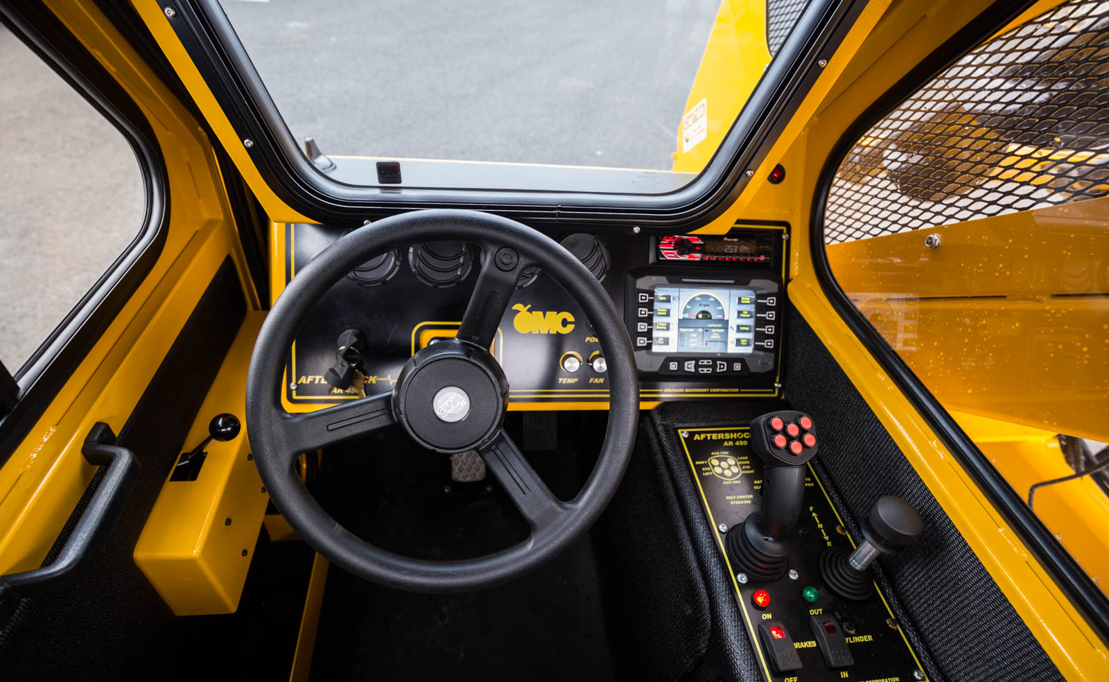 Aftershock AR450 Shuttle Closeup of Drivers Cab