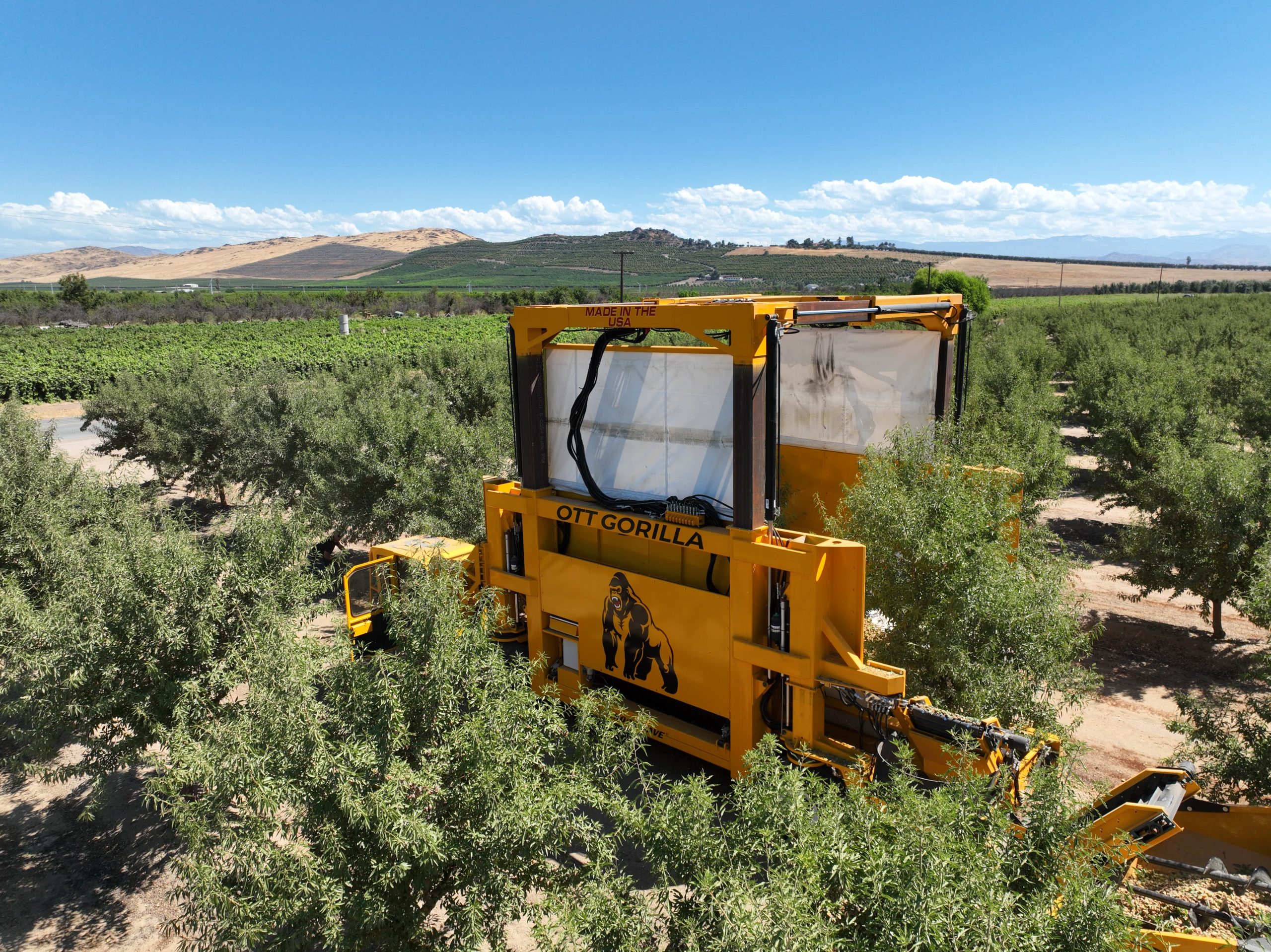 OTT Off Ground Harvester at work in orchard