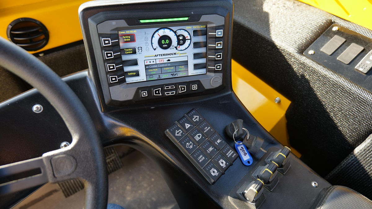 Aftershock AR-500 Shuttle inside cab shot